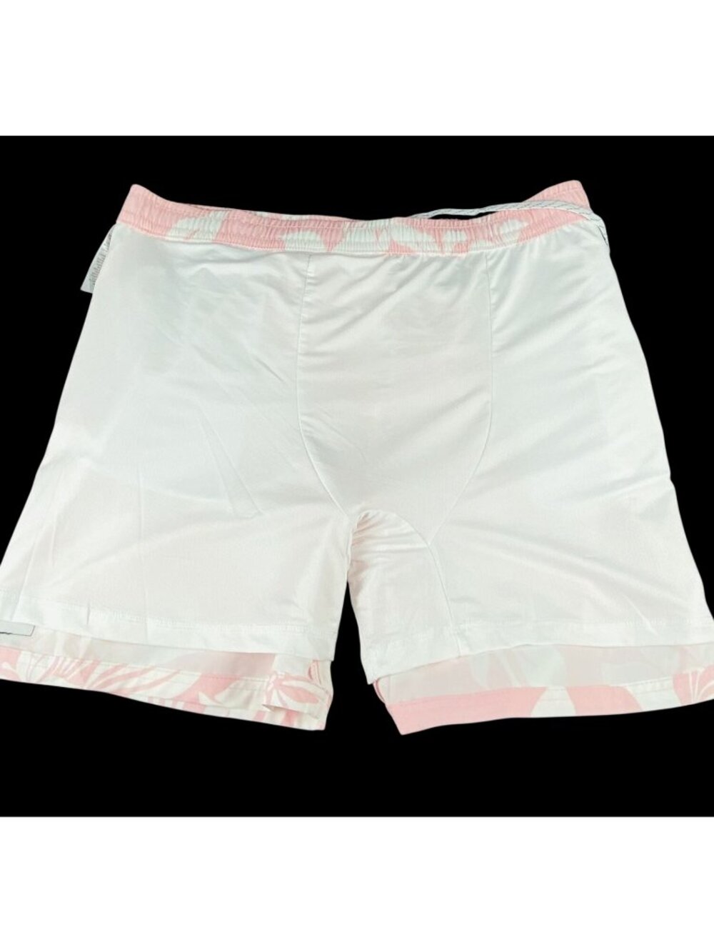 Quiksilver Mens XL Pink Tropical Swim Shorts Drawstring Waistband w/ Pockets - Picture 14 of 15
